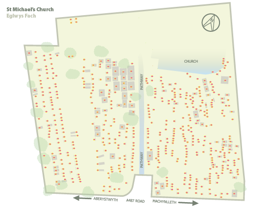 Map of the graveyard